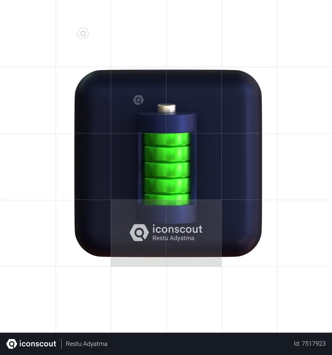 Battery  3D Icon