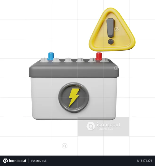 Battery Alert  3D Icon