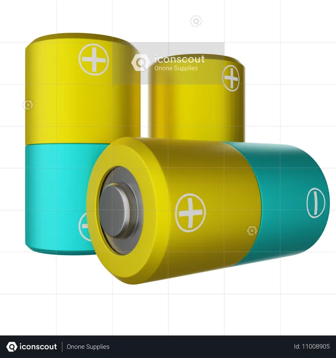 Battery Cell  3D Icon