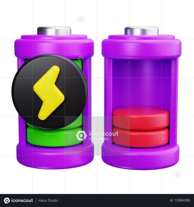 Battery Charge  3D Icon