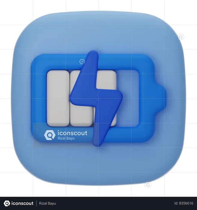 Battery Charge  3D Icon