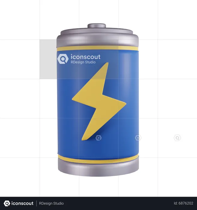 Battery Charging  3D Icon