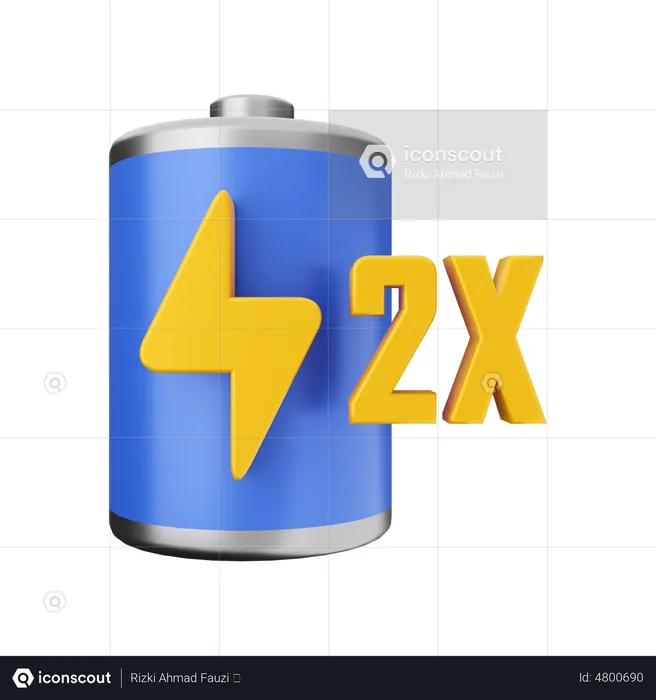 Battery Fastest Charge  3D Illustration