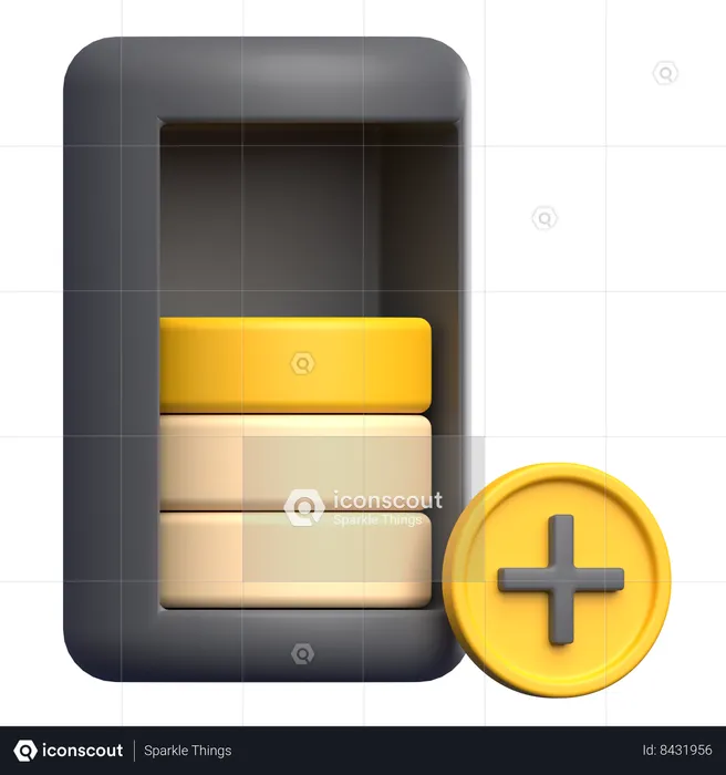 Battery Level  3D Icon