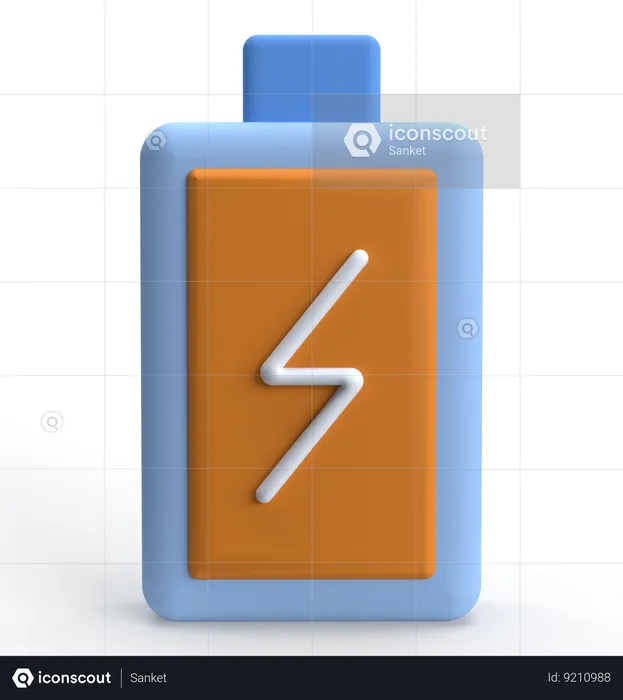 Battery Power  3D Icon