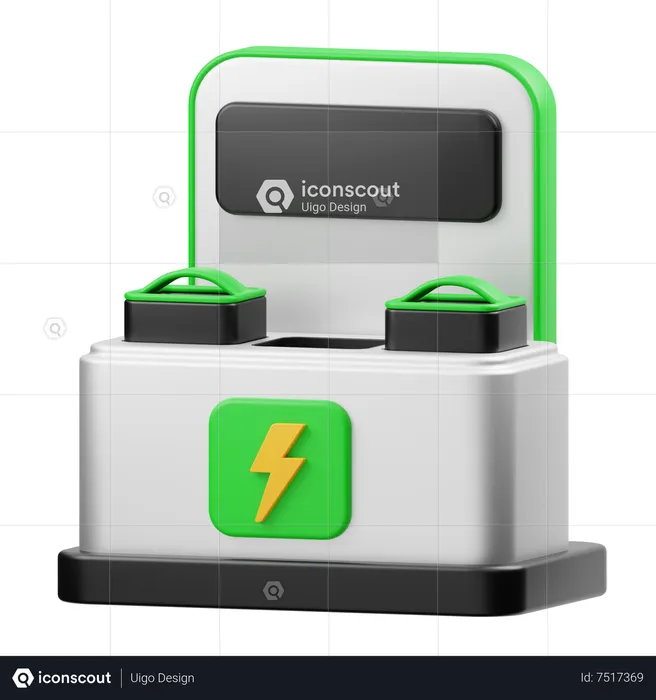 Battery Swap  3D Icon