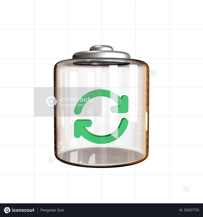 Battery Sync  3D Icon