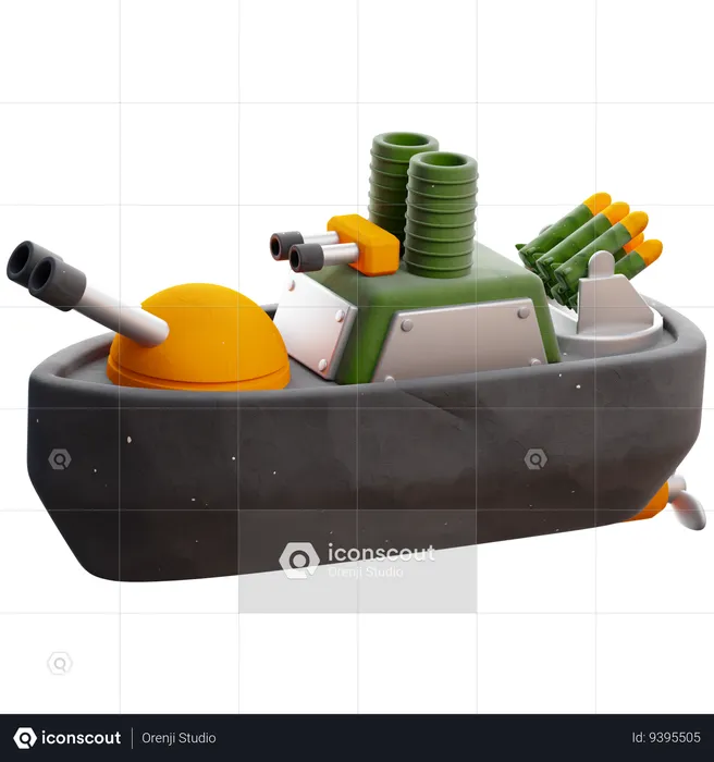 Battle Ship  3D Icon