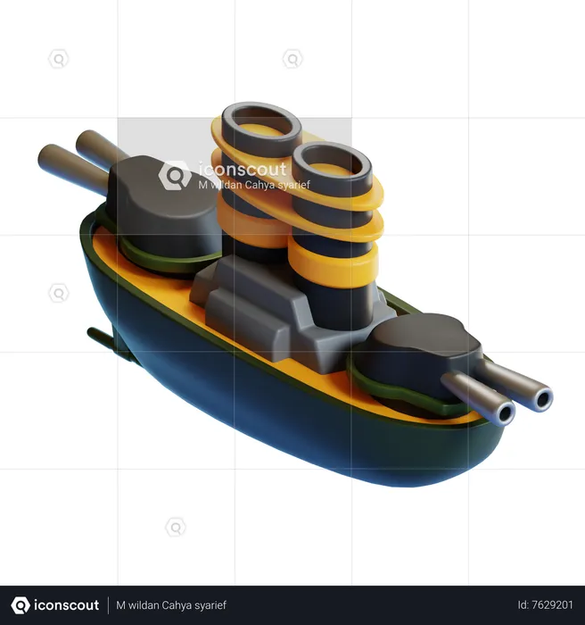 BATTLE SHIP  3D Icon
