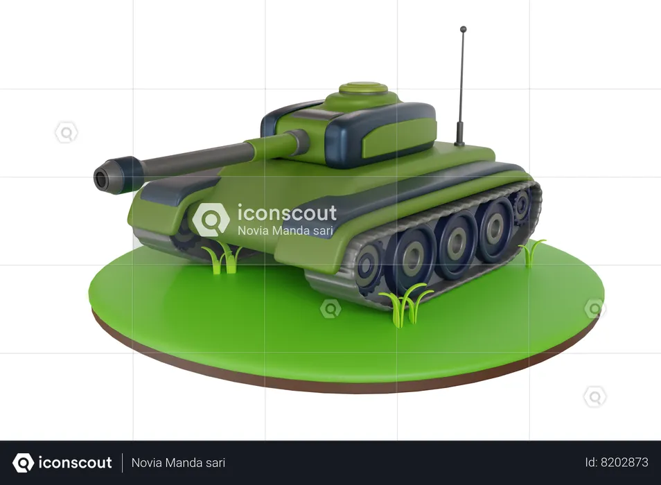 Battle Tank  3D Illustration