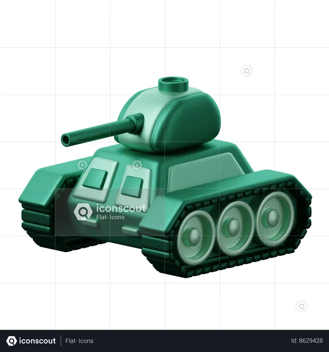 Battle Tank  3D Icon