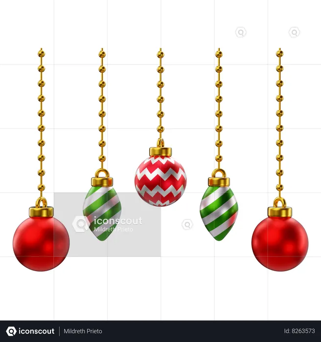 Baubles Balls  3D Icon