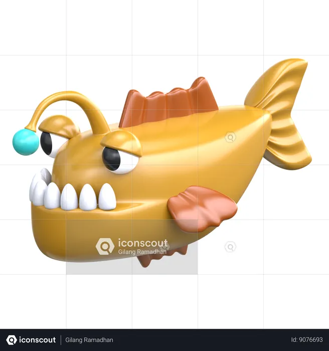 Lotte de mer  3D Icon