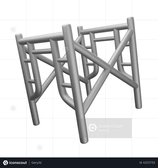 Bau Geländer  3D Icon