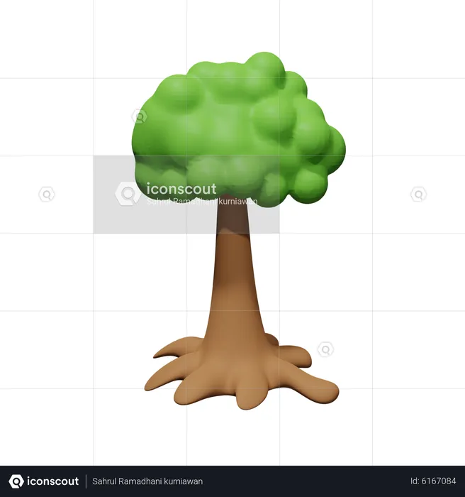 Baum  3D Icon