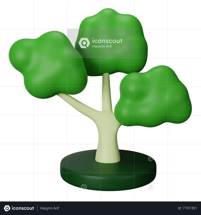 Baum  3D Icon