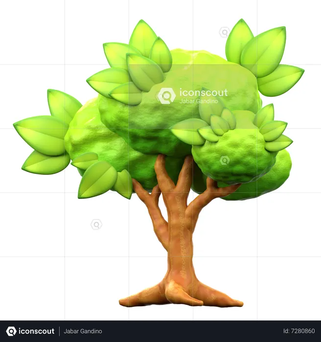 Baum  3D Icon