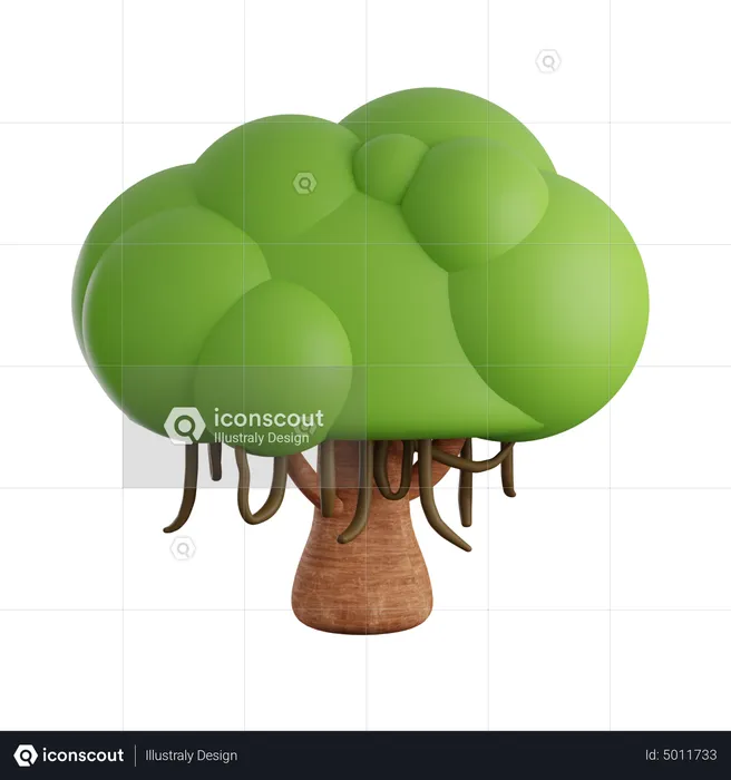 Bayan Tree  3D Icon