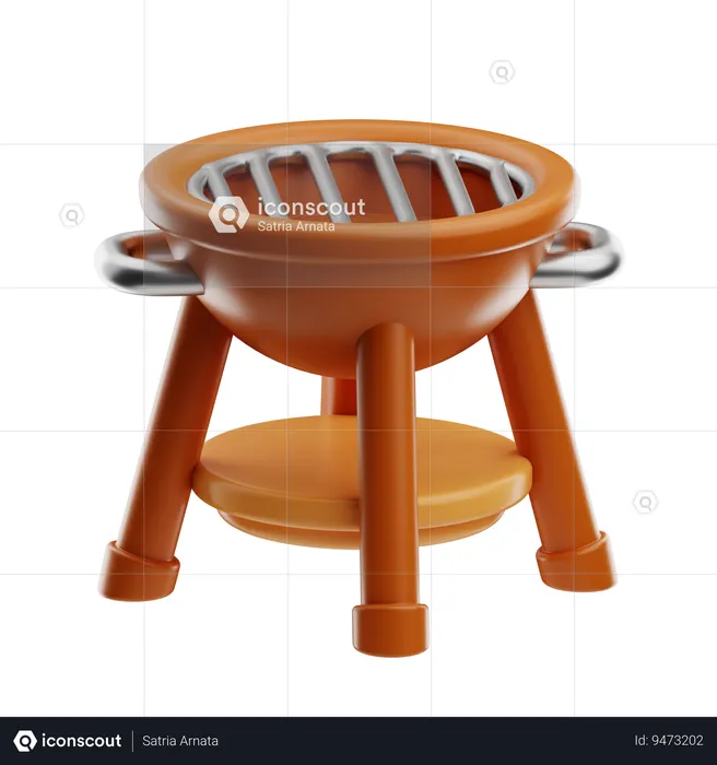 BBQ Grill  3D Icon