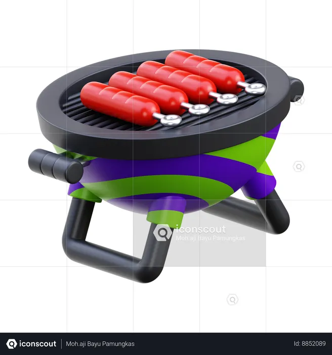 Bbq Grill  3D Icon