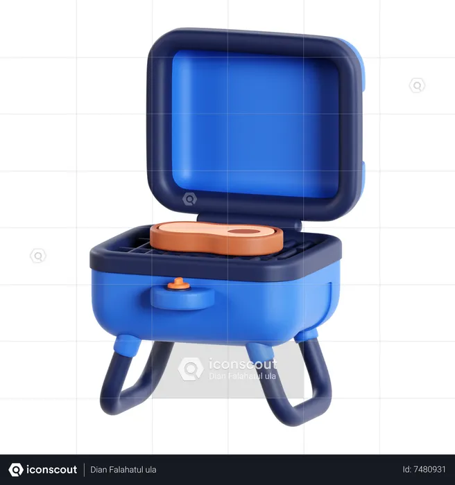 Bbq Grill  3D Icon