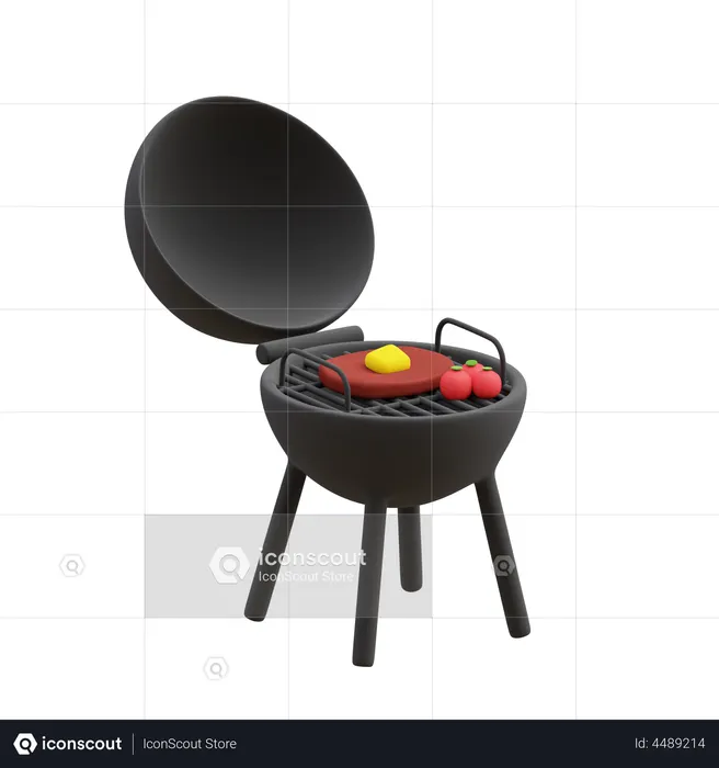 BBQ Grill  3D Icon