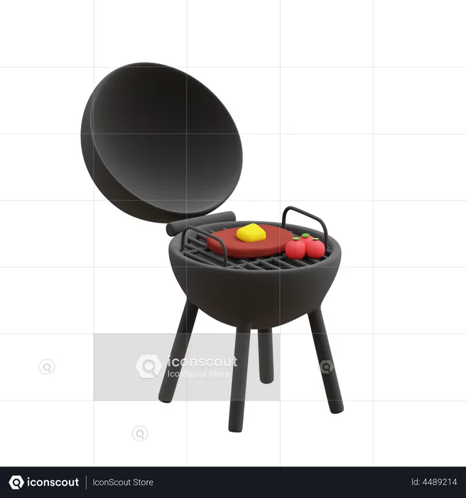 BBQ Grill  3D Icon