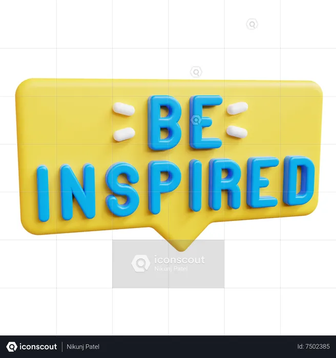 Be inspired  3D Icon