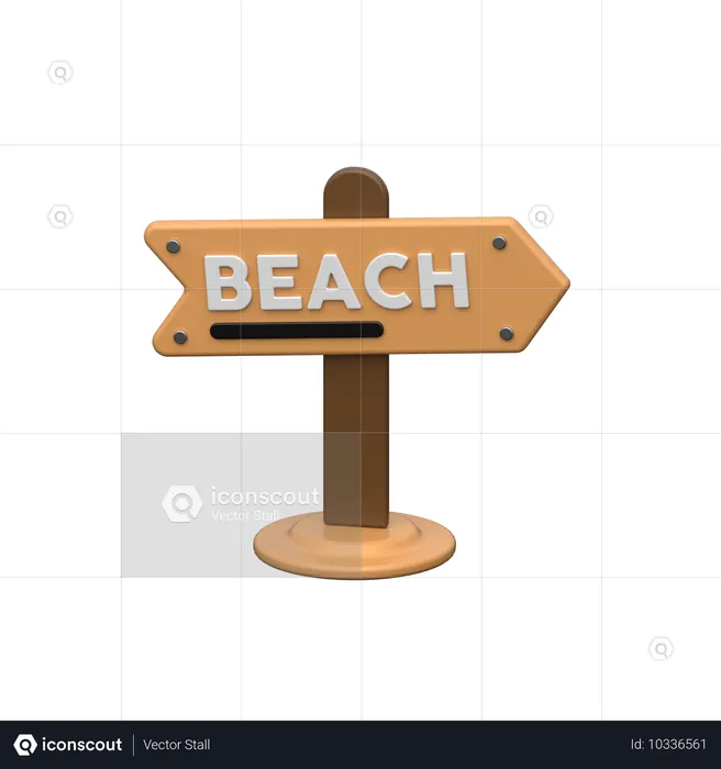 Beach  3D Icon