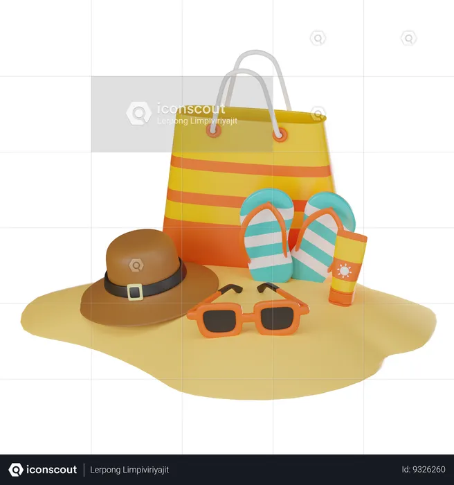 Beach Accessories  3D Icon