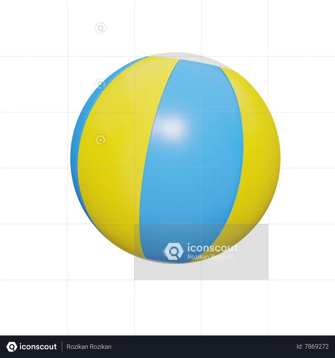 Beach Ball  3D Icon