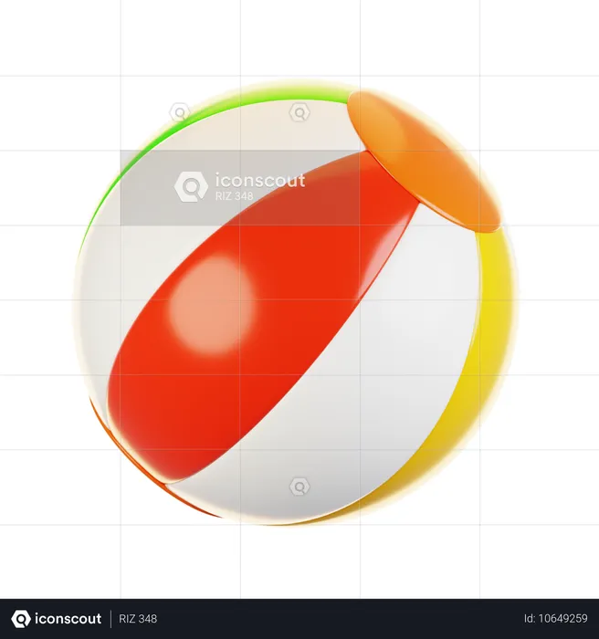 Beach ball  3D Icon