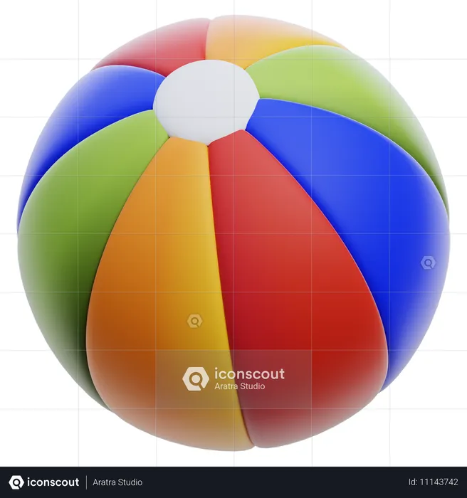 Beach Ball  3D Icon