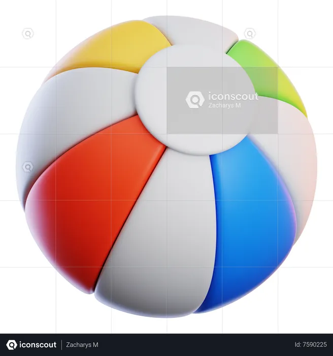 BEACH BALL  3D Icon