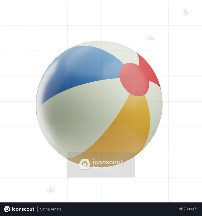 Beach Ball  3D Icon