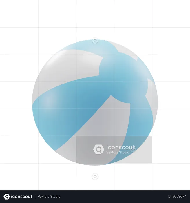 Beach Ball  3D Icon