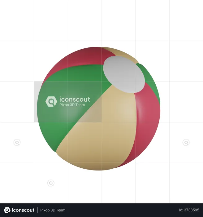 Beach Ball  3D Icon
