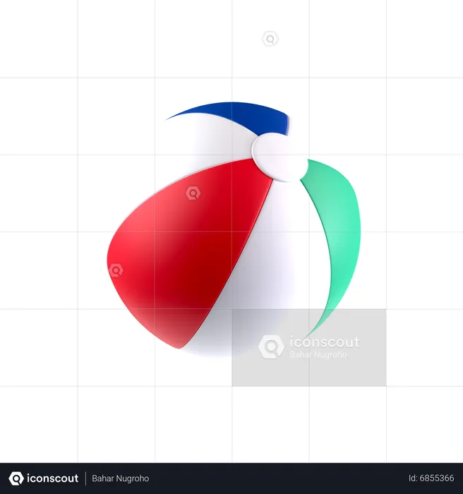 Beach ball  3D Icon