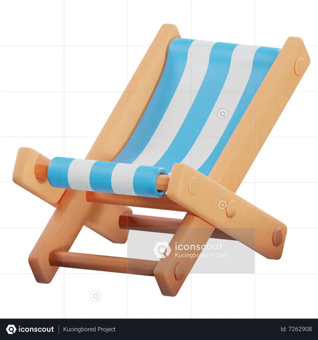 BEACH BENCH  3D Icon