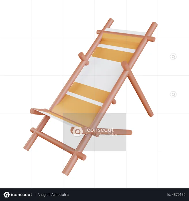 Beach Chair  3D Icon