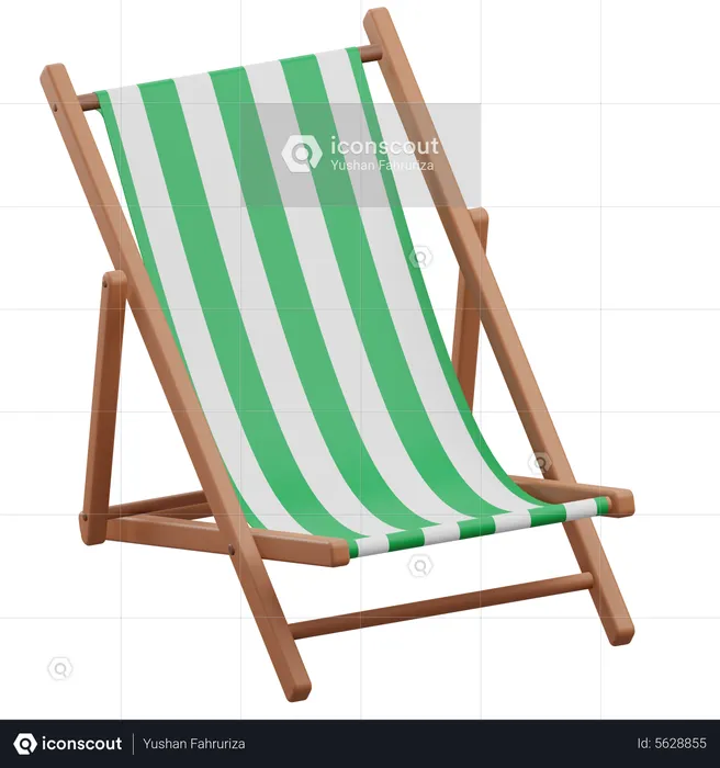 Beach Chair  3D Icon