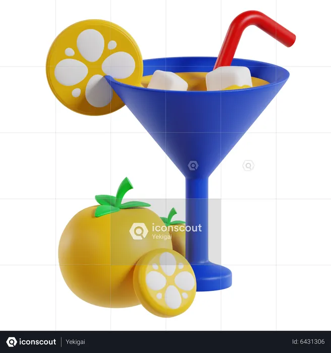 Beach Drink  3D Icon