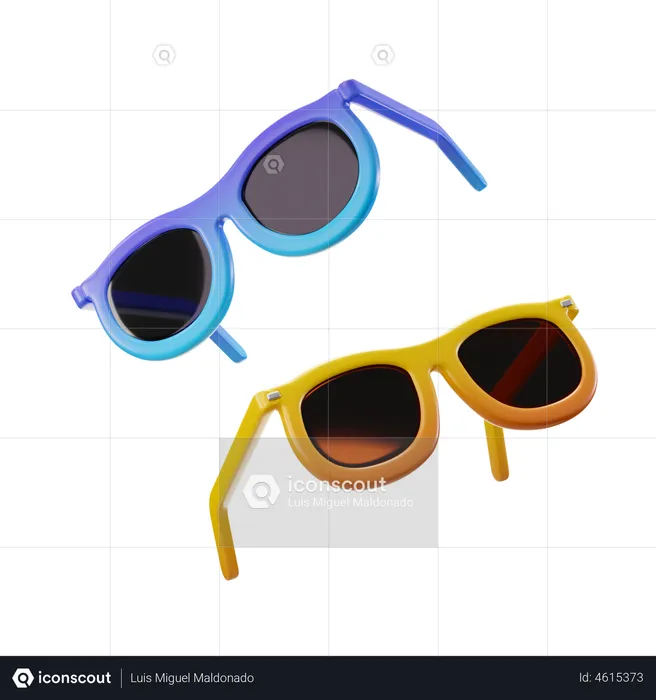 Beach Goggles  3D Illustration