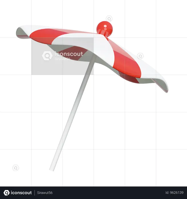 Beach Parasol  3D Icon