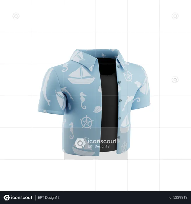 Beach Shirt  3D Icon