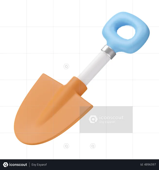 Beach Shovel  3D Icon