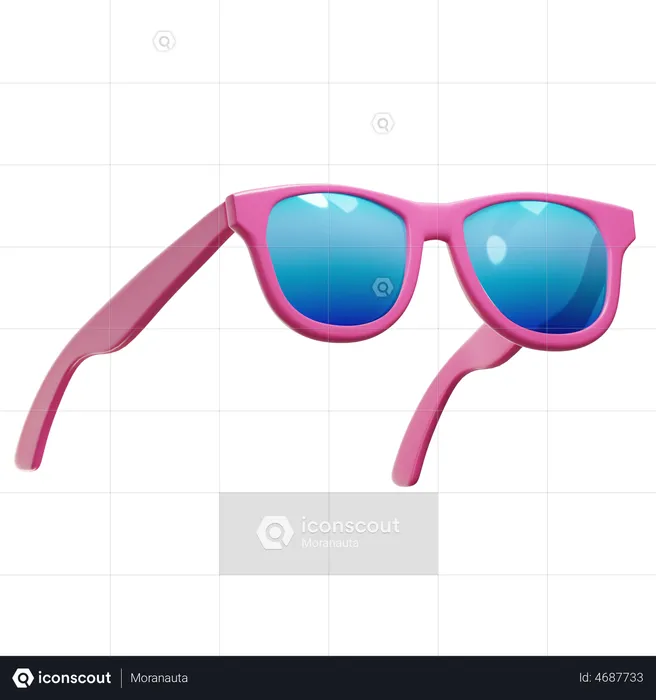 Beach Sunglasses  3D Illustration
