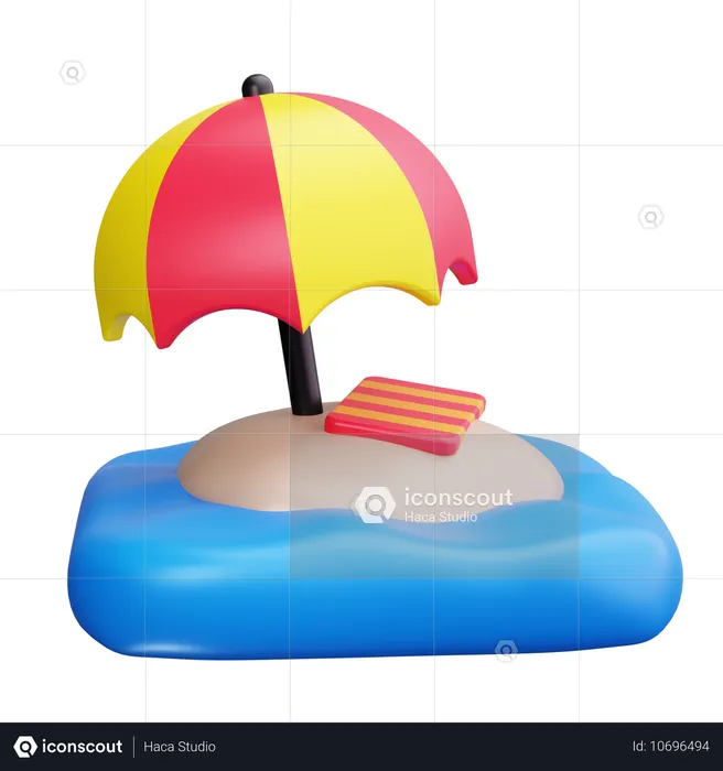 Beach Towel  3D Icon