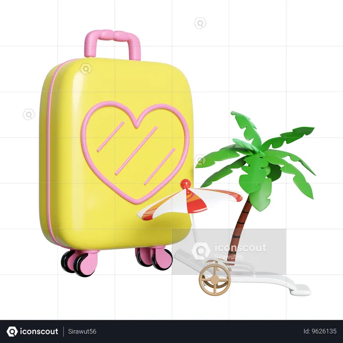 Beach Travel  3D Icon