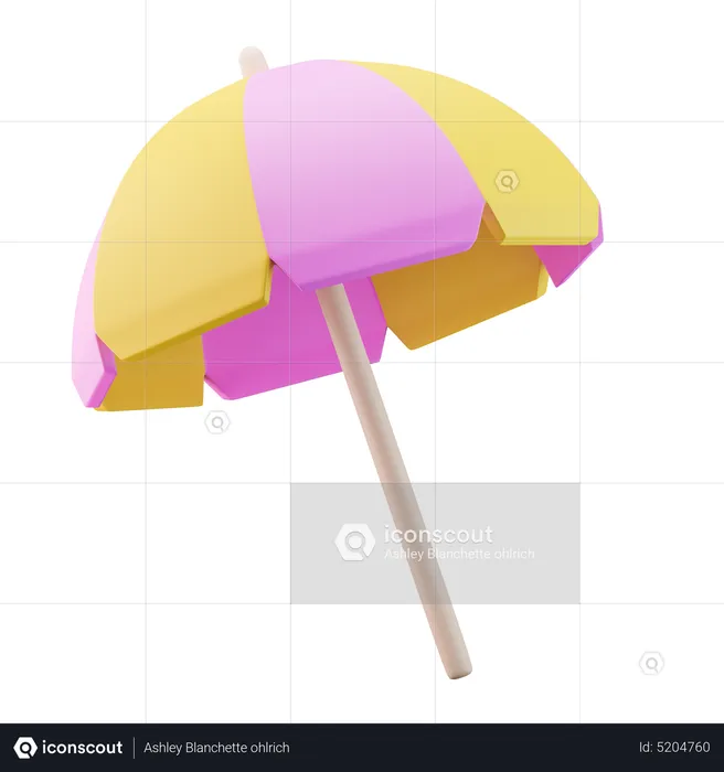 Beach Umbrella  3D Icon